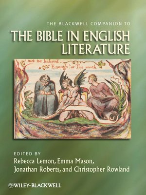 cover image of The Blackwell Companion to the Bible in English Literature
